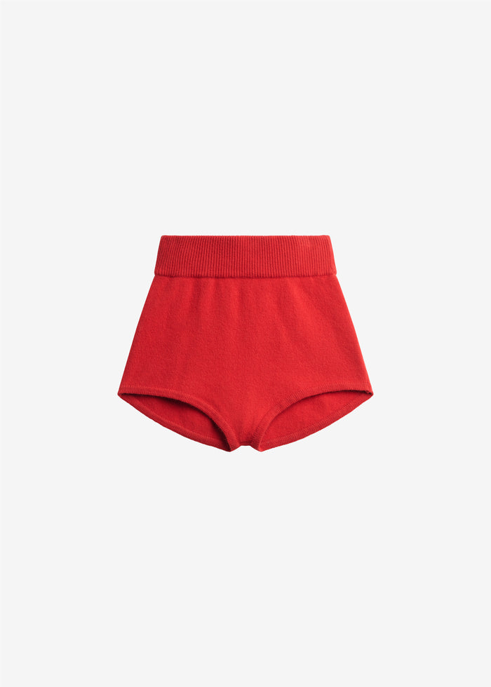 Bresica Knit Hot Pants - Red