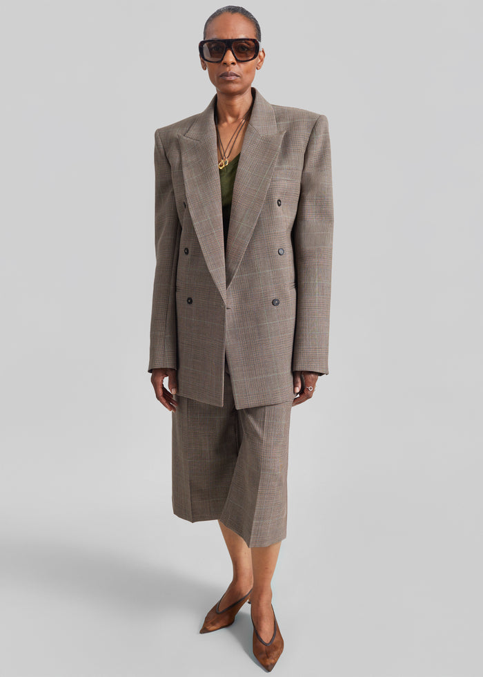 Brickell Bermuda Shorts - Brown Glen Plaid
