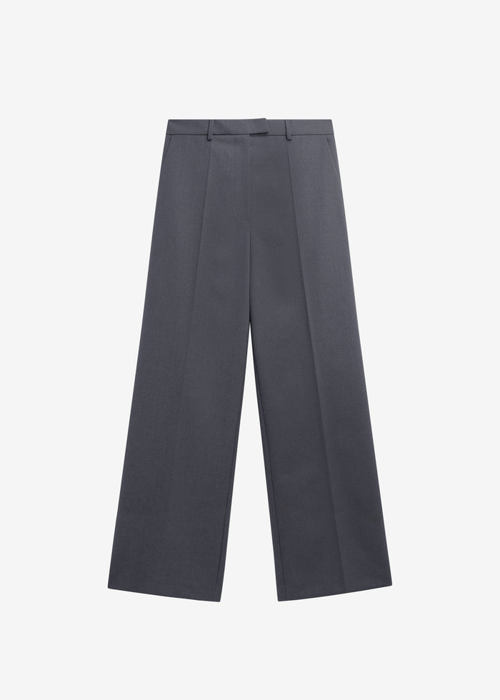 Brickell Flannel Trousers - Grey Melange