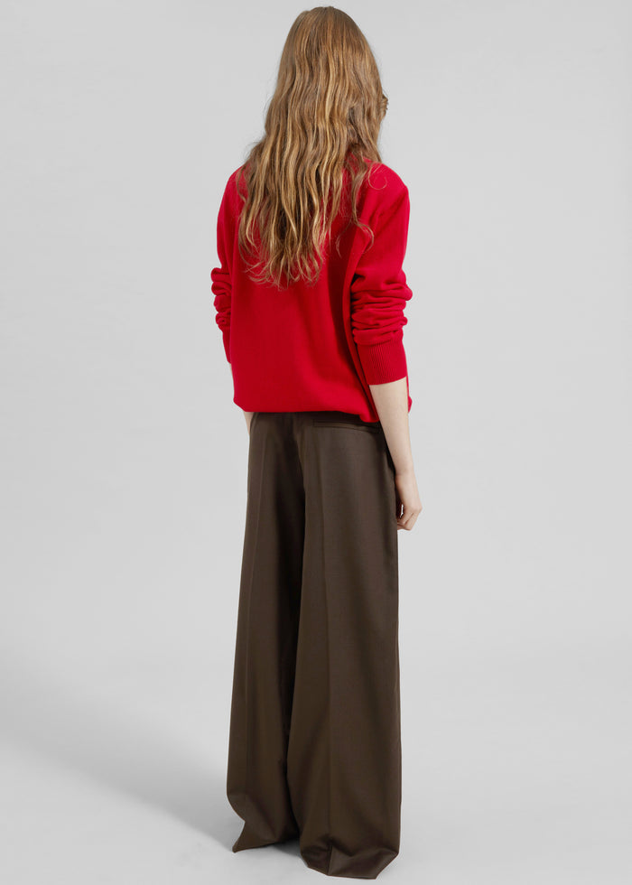 Brickell Flannel Trousers - Mocha