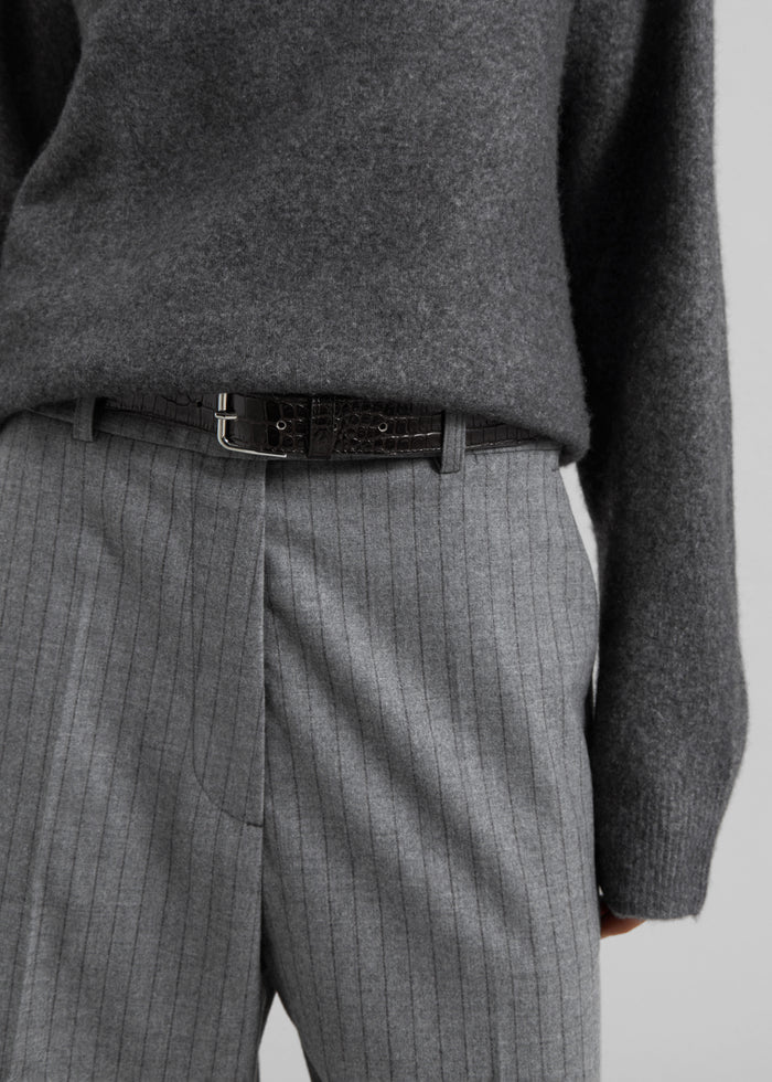 Brickell Striped Trousers - Grey/Brown
