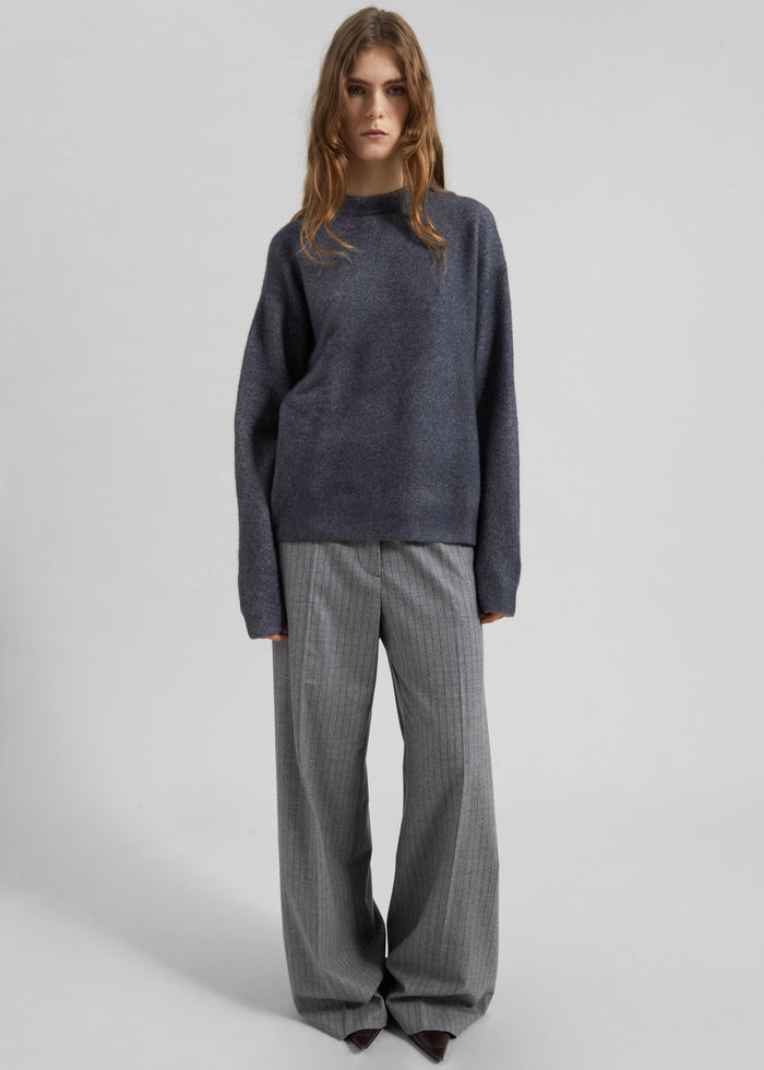 Brickell Striped Trousers - Grey/Brown