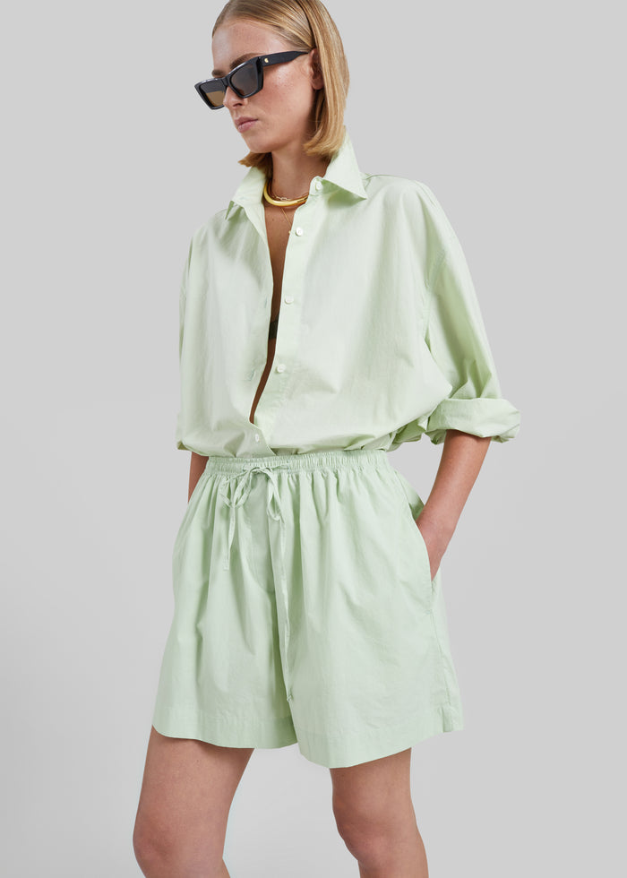 Brisay Cotton Shorts - Mint