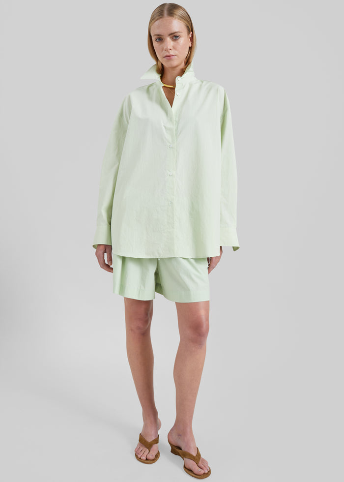 Brisay Cotton Shorts - Mint