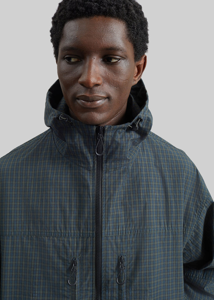 Bristol Windbreaker Jacket - Green Plaid