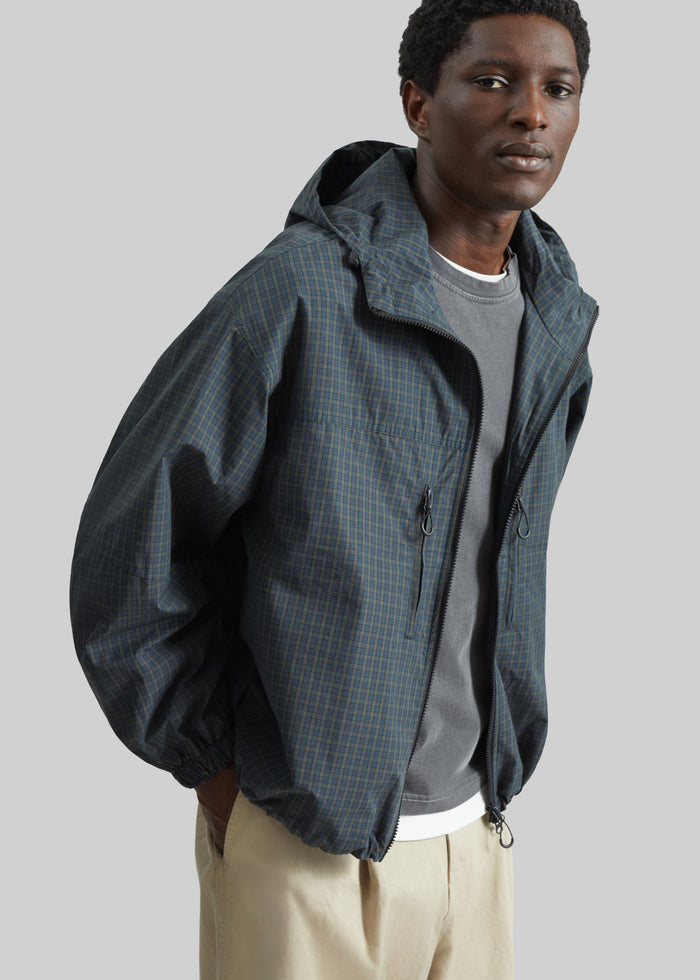 Bristol Windbreaker Jacket - Green Plaid