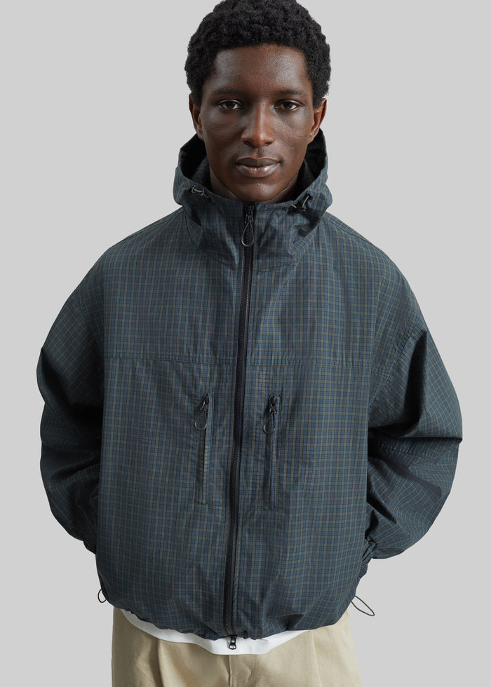 Bristol Windbreaker Jacket - Green Plaid