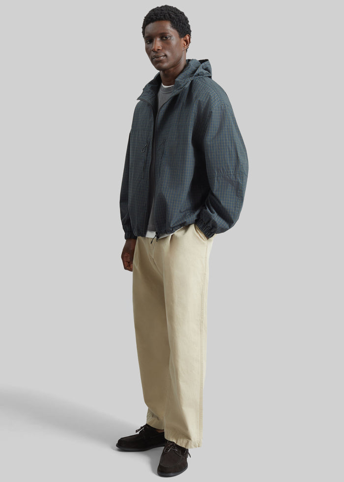 Bristol Windbreaker Jacket - Green Plaid