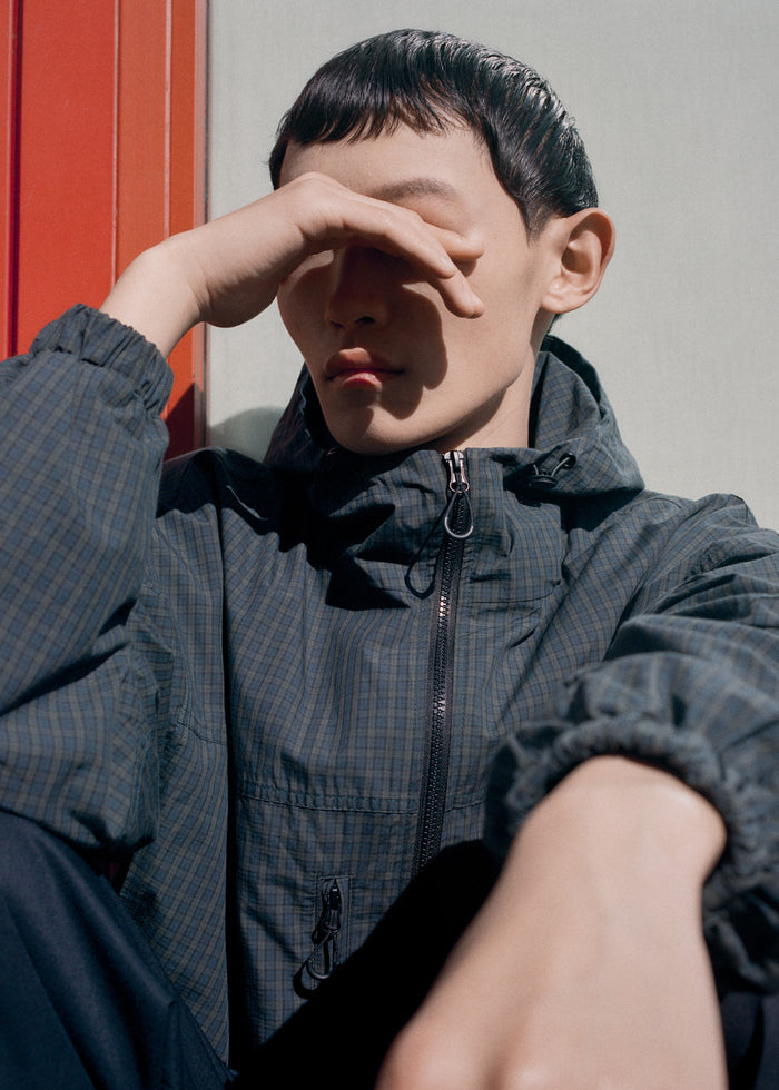 Bristol Windbreaker Jacket - Green Plaid