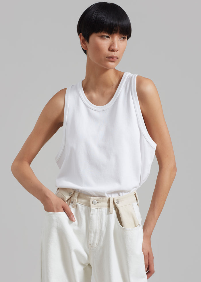 Briston Boxy Tank - White