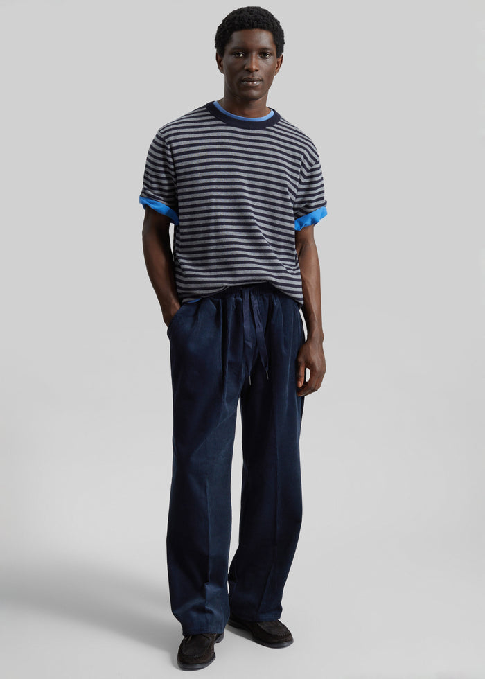 Brixton Corduroy Joggers - Navy