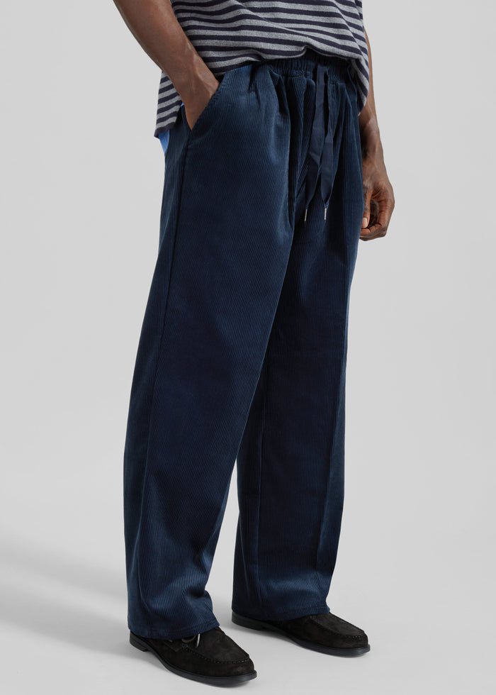 Brixton Corduroy Joggers - Navy