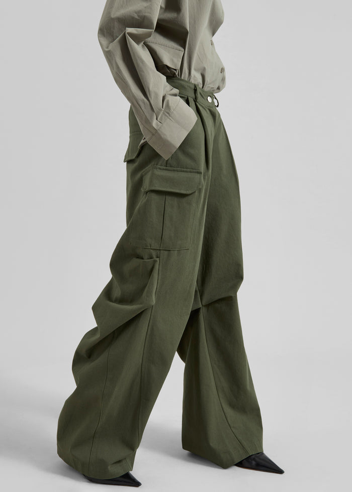 Bronte Cargo Pants - Army Green