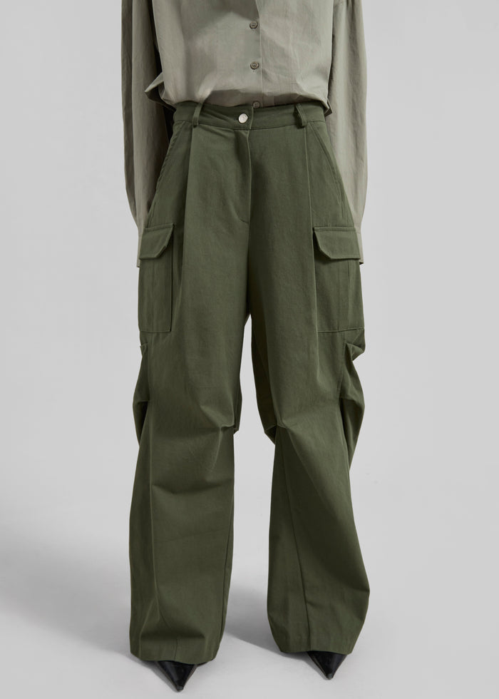 Bronte Cargo Pants - Army Green