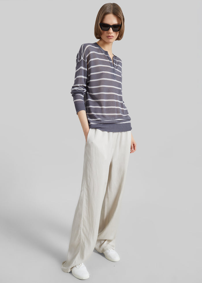 Bruna Linen Soft Pants - Light Beige