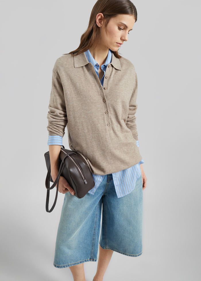 Brunoy Denim Culottes - Light Wash