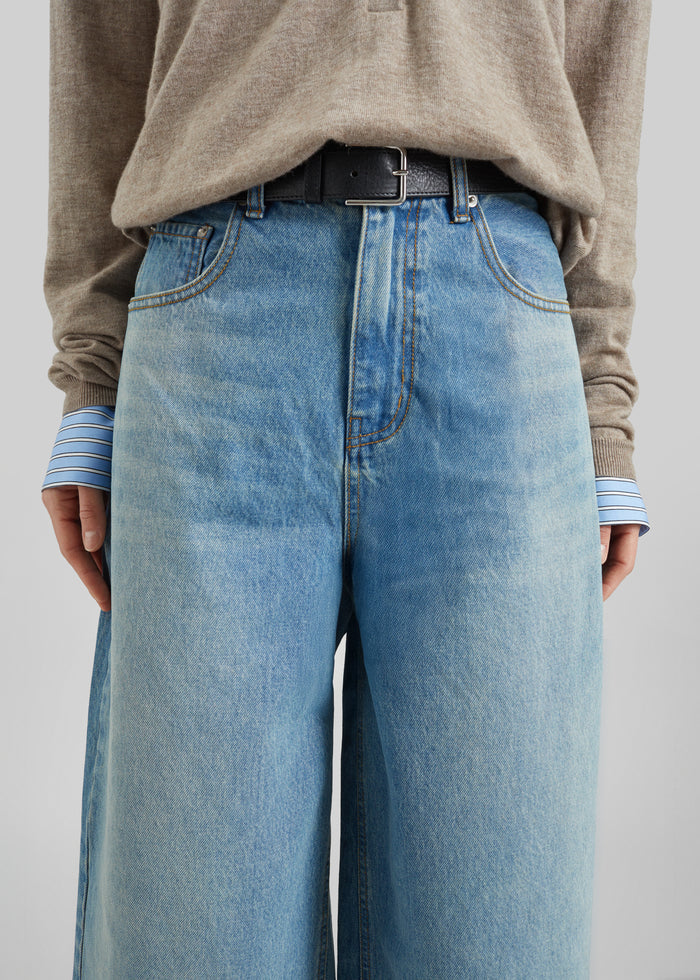 Brunoy Denim Culottes - Light Wash