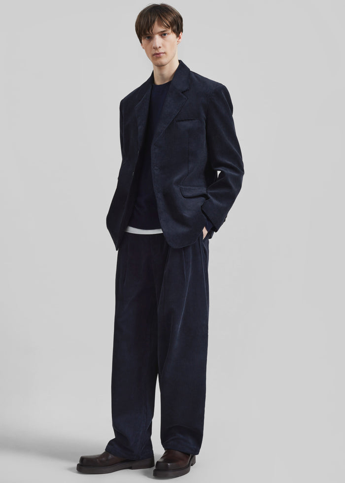 Bryant Corduroy Blazer - Dark Navy