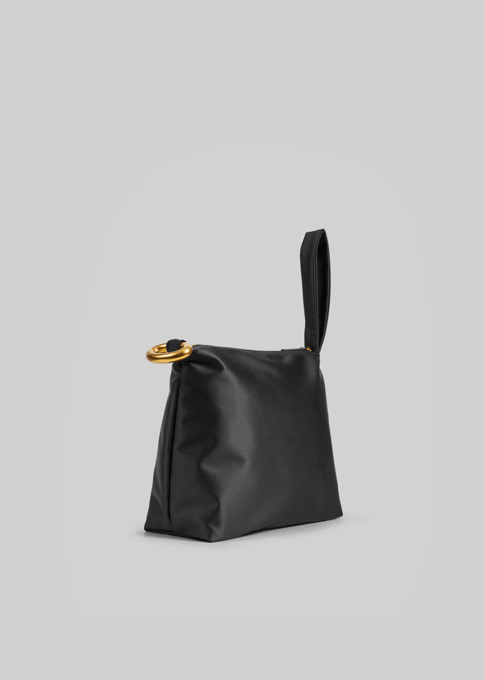 By Malene Birger Isadora Satin Clutch - Black