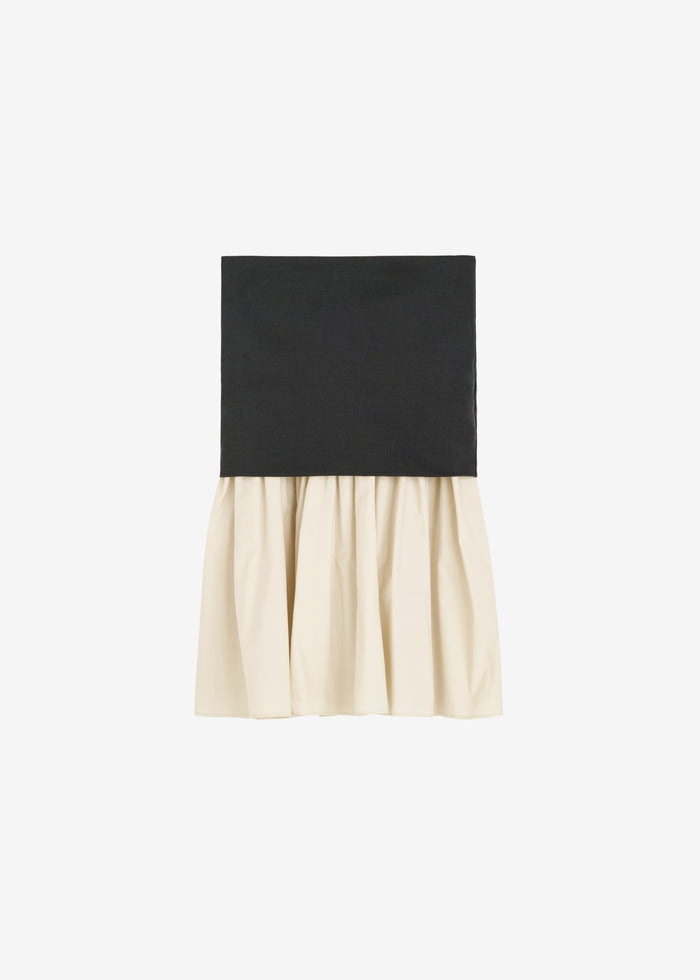 By Malene Birger Marcia Cotton Mini Dress - Oyster Gray