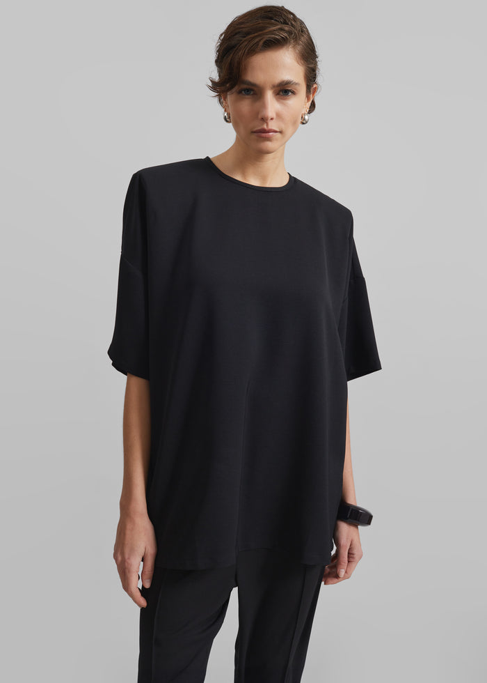 Callice Padded T-Shirt - Black