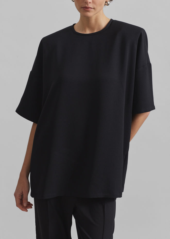 Callice Padded T-Shirt - Black