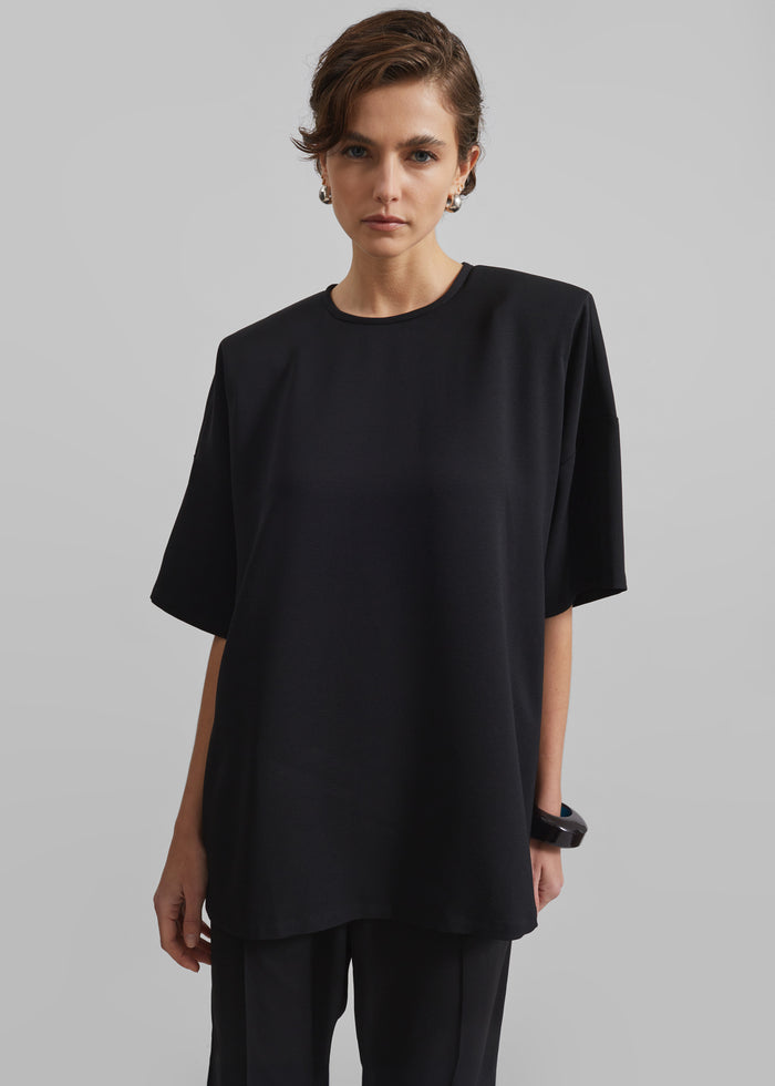 Callice Padded T-Shirt - Black