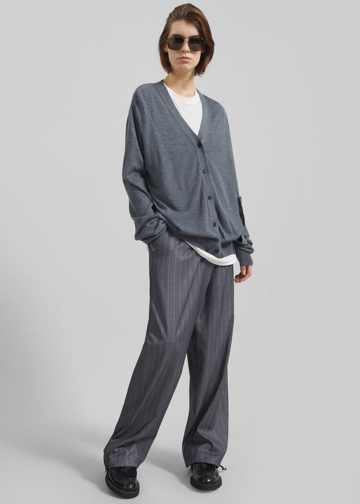 Calvane Two-Way Cardigan - Grey