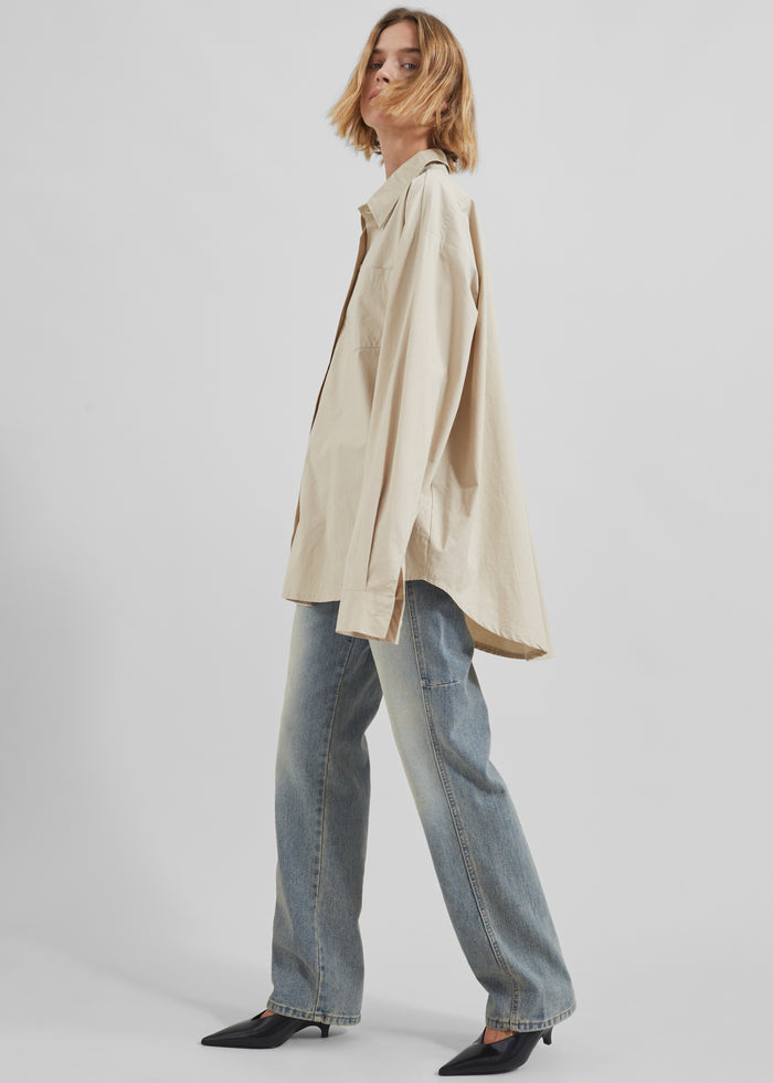 Calypso Cotton Shirt - Beige