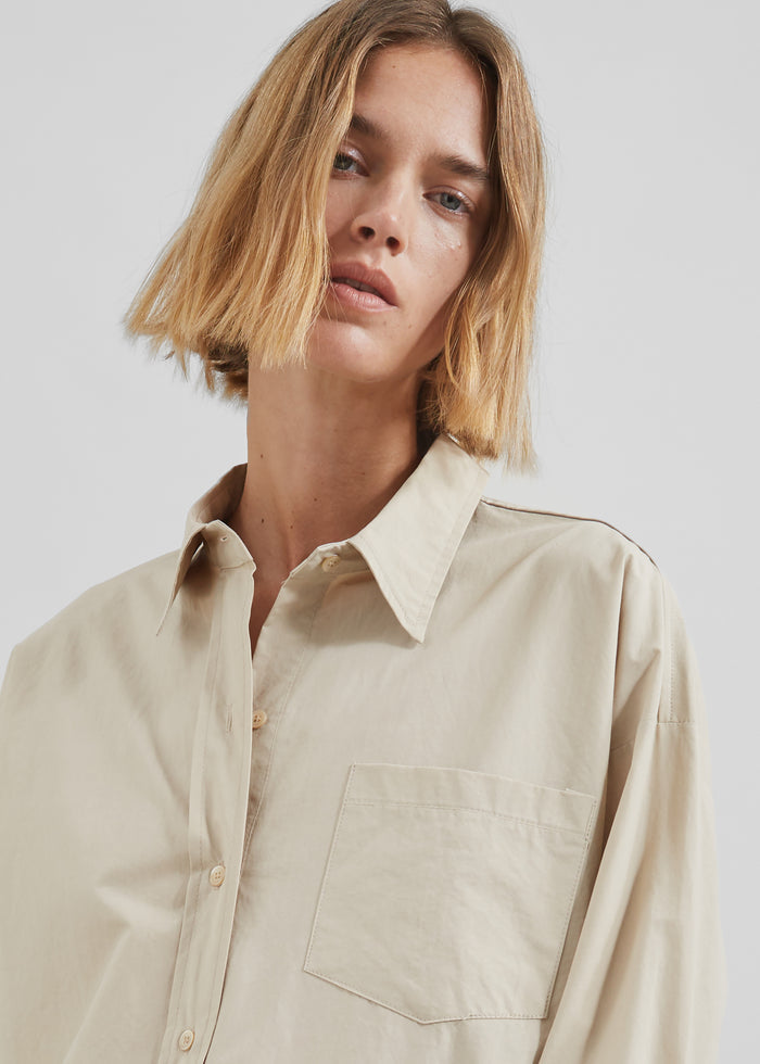 Calypso Cotton Shirt - Beige