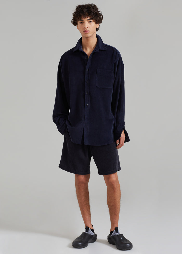 Camden Corduroy Shorts - Navy