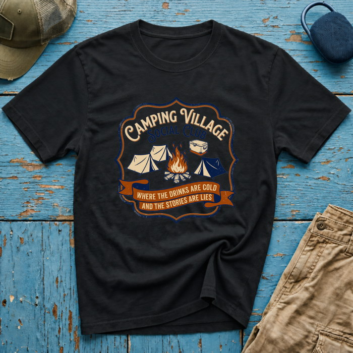Camping Village Graphic T-Shirt