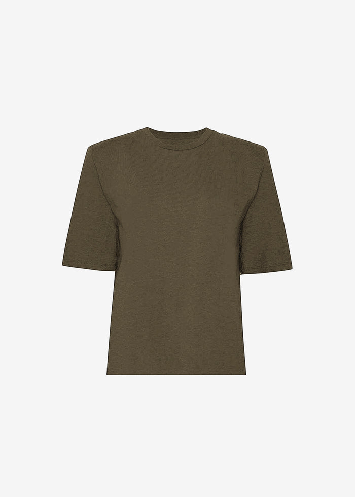 Carrington Padded Shoulder Tee - Olive