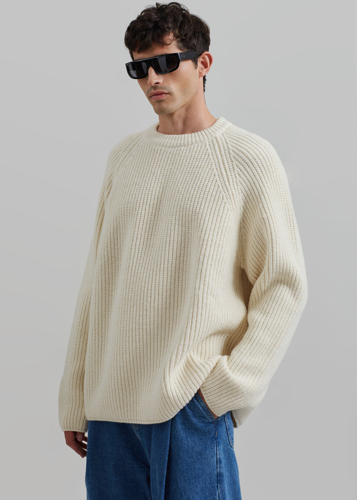 Carter Crewneck Sweater - Beige