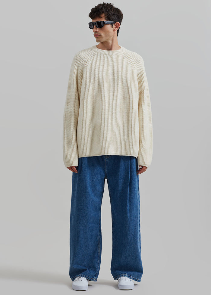 Carter Crewneck Sweater - Beige