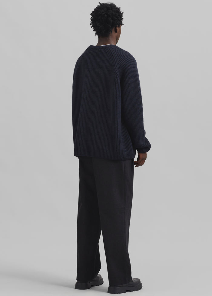 Carter Crewneck Sweater - Navy