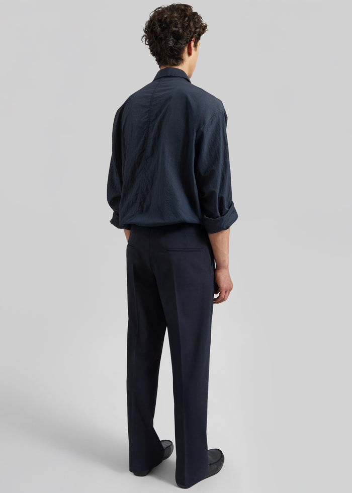 Casares Drawstring Shirt - Navy