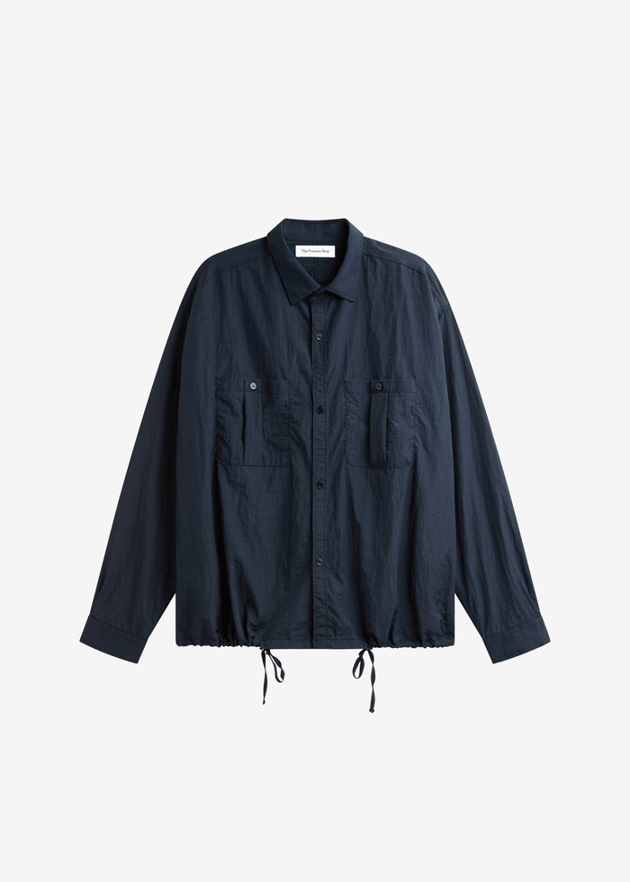 Casares Drawstring Shirt - Navy