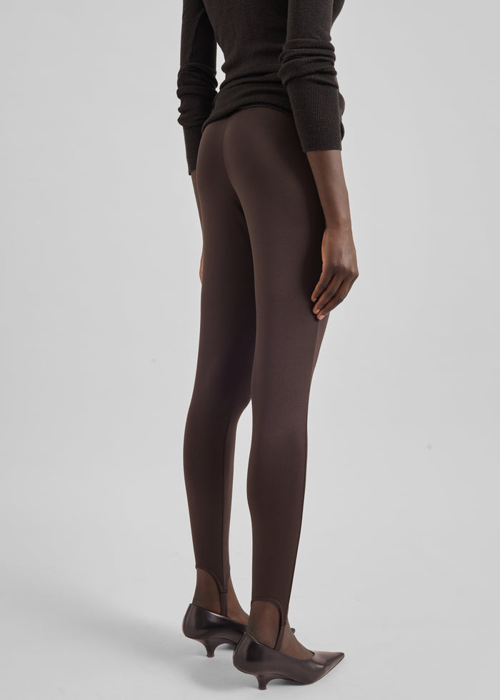 Caserta Stirrup Leggings - Brown