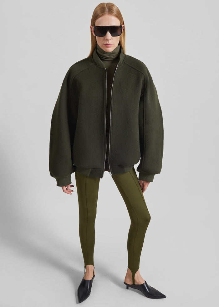 Caserta Stirrup Leggings - Olive