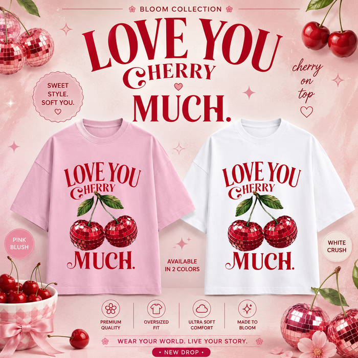 Cherry Much Oversized Tee
