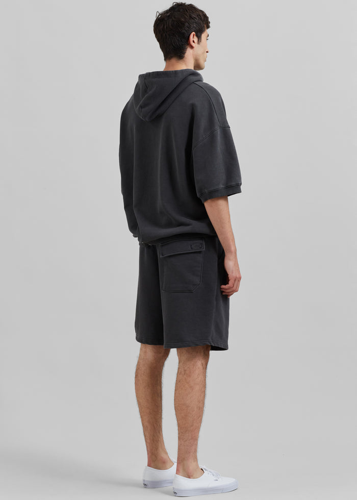 Christian Short Sleeve Hoodie - Charcoal