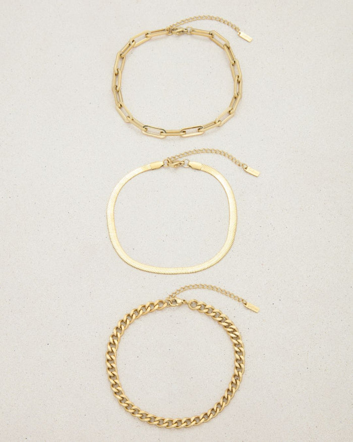 CINTHIA ANKLET SET GOLD