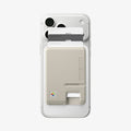 AFA10949 - Classic LS Card Holder (Mag Fit) in Stone showing the front with multiple cards in slot