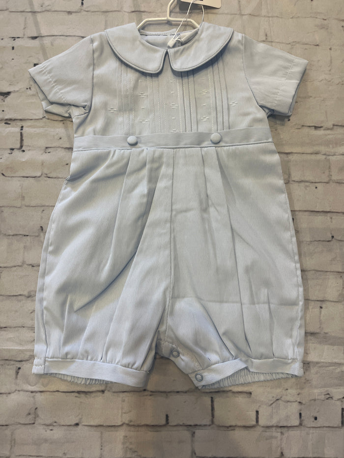 classic pique blue romper