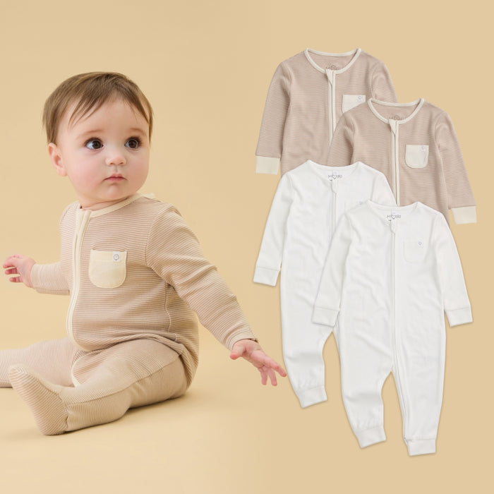 Clever Zip Romper 4 Pack
