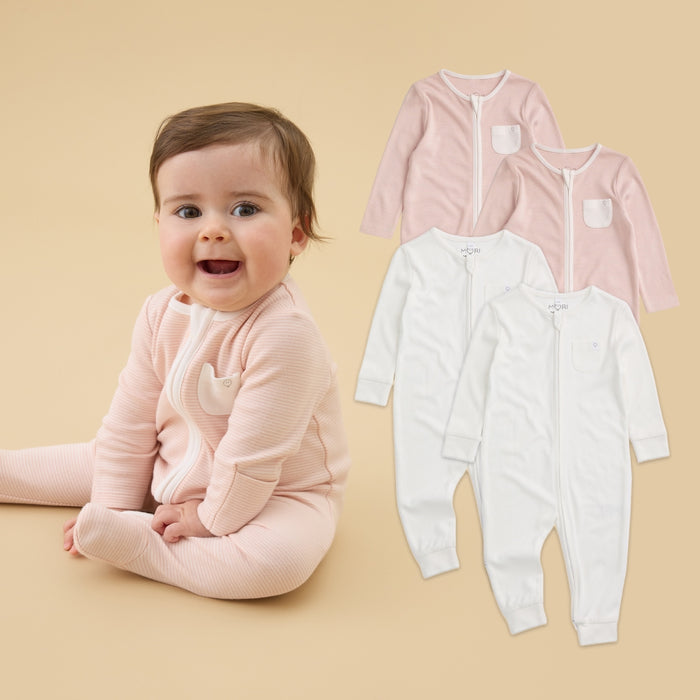 Clever Zip Romper 4 Pack
