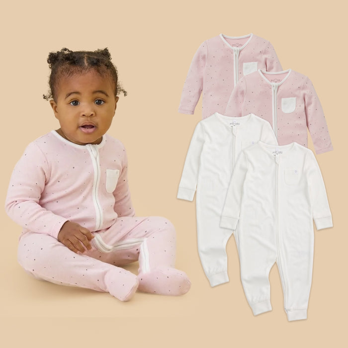 Clever Zip Romper 4 Pack