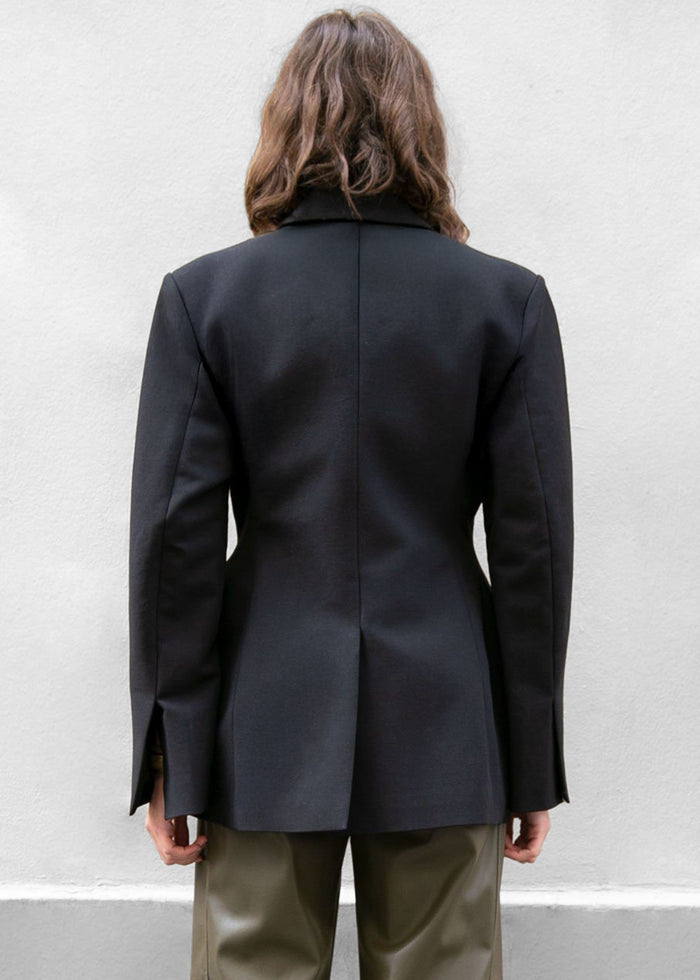 Colette Hourglass Blazer - Black