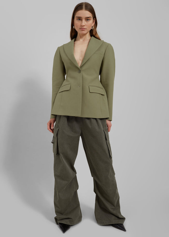 Colette Hourglass Blazer - Khaki
